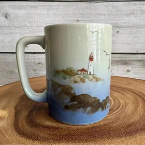 Vintage Otagiri  Japan Coffee Mug Sail Boat Nautical